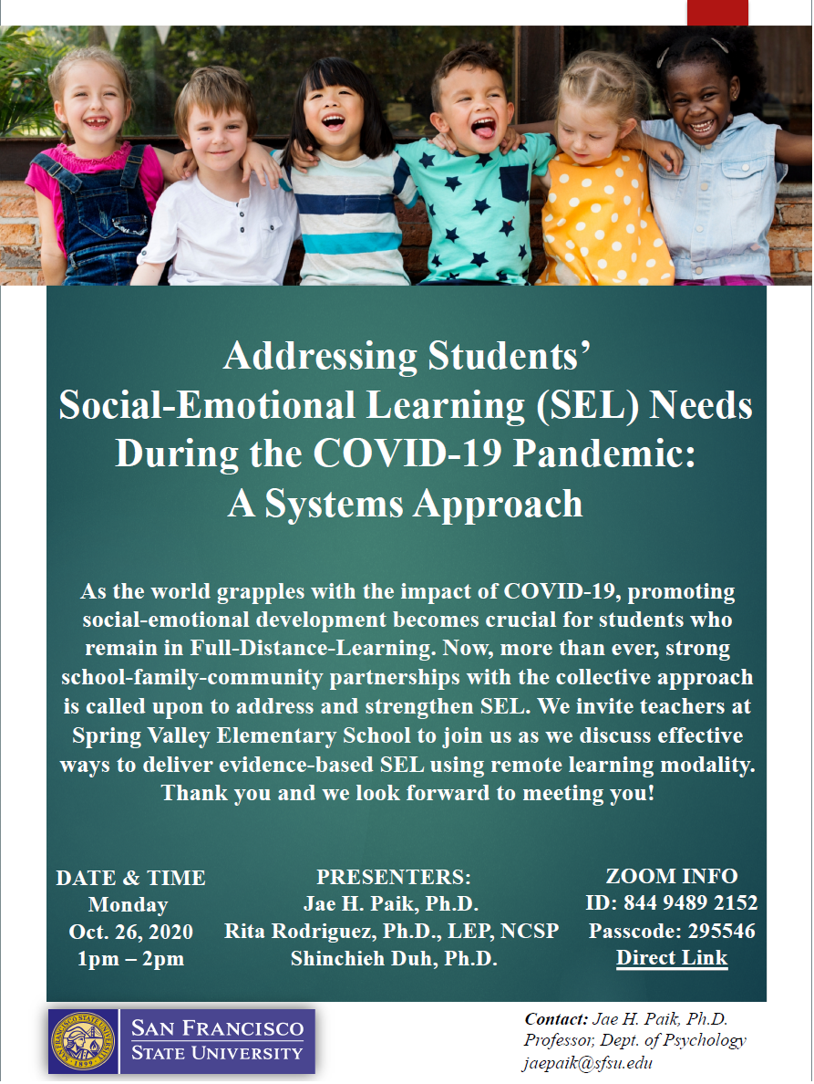 Flyer of SEL workshop